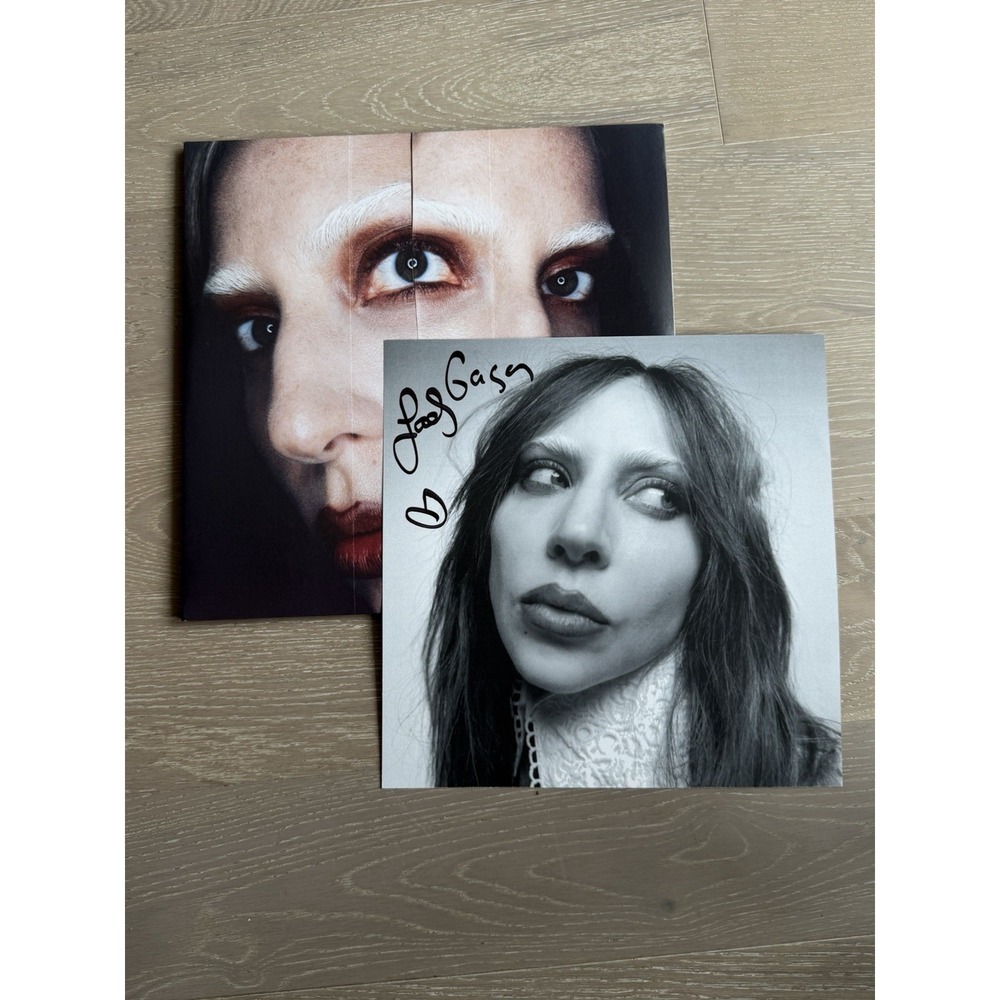 SIGNED Lady Gaga Mayhem LP Vinyl Poster + Exclusive Track Alternate ❤️ SHIPS NOW